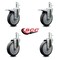 Service Caster FG9T4200BLA FG9T4300BLA FG9T4400BLA Rubbermaid Mobile Shelf Replace Caster Set, 4PK RUB-SCC-GRTTL20S514-TPRB-716138-2-S2 - alternate 3
